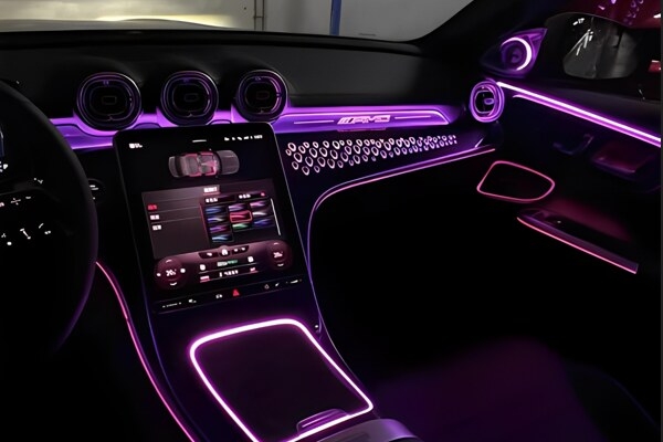 Đèn LED xe Mercedes - LED viền nội thất 64 màu