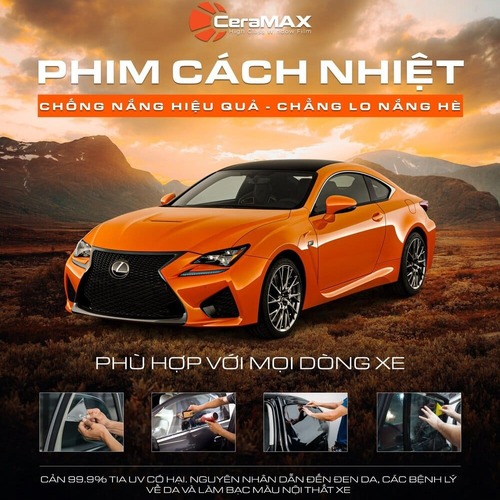 Dán phim cách nhiệt Ceramax - Bảo vệ toàn diện khoang lái