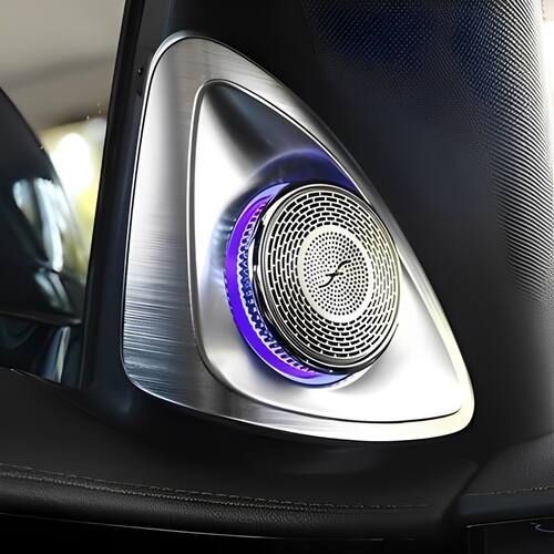 Độ loa xoay 4D cho mercedes chính hãng