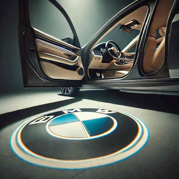 Lắp đặt đèn logo cánh cửa BMW cực sang trọng