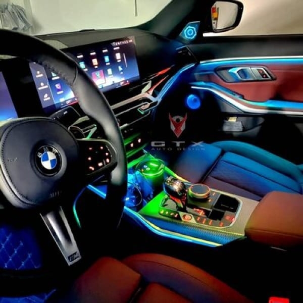 Lắp đặt LED nội thất xe BMW Ambient lighting