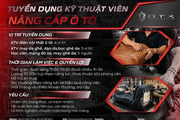 Tuyển dụng việc làm ô tô tháng 3 năm 2026