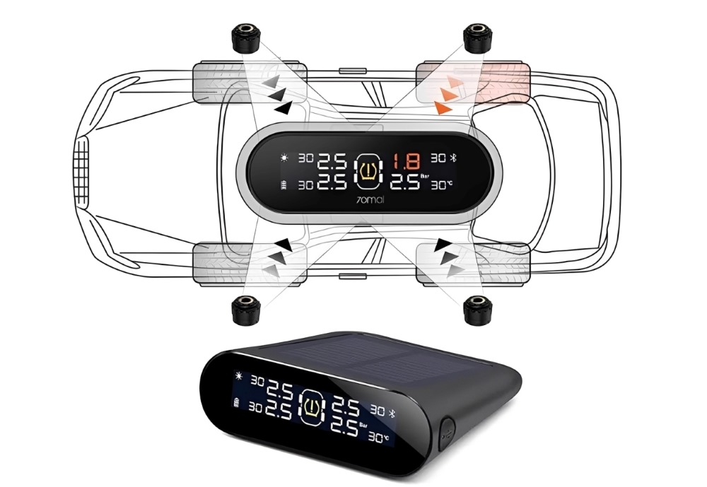 Cảm biến áp suất lốp 70mai van ngoài cho xe