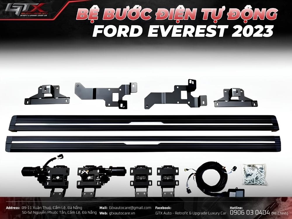 Cấu tạo của bệ bước chân điện xe Everest