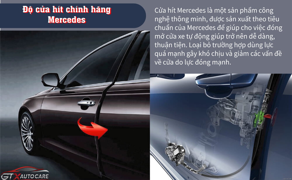 Độ cửa hít cho xe Mercedes tại GTX Auto Care