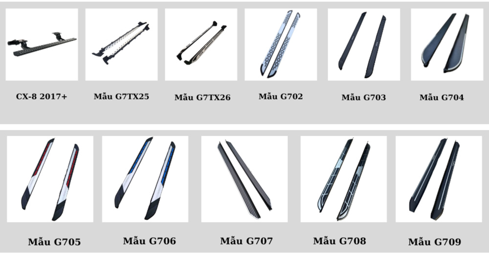 Mẫu bệ bước chân Mazda CX5