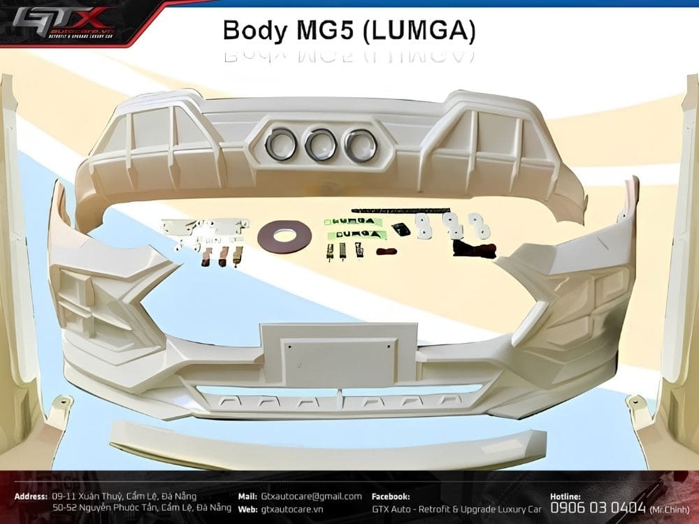 Mẫu body kit LUMGA cho xe MG5 cá tính