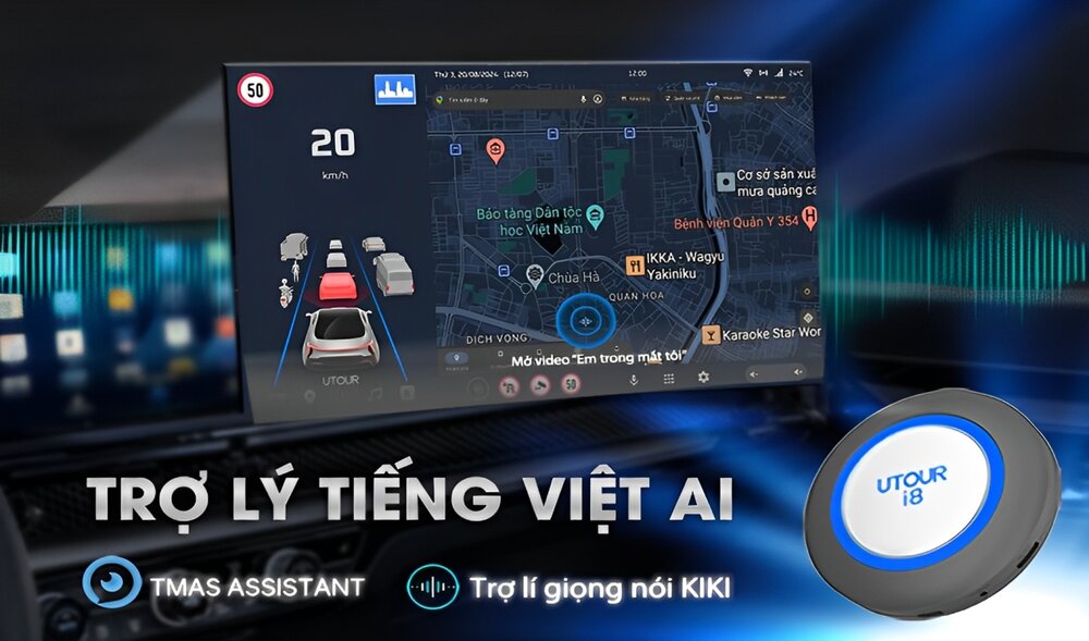Utour i8 tích hợp tính năng ra lệnh bằng giọng nói