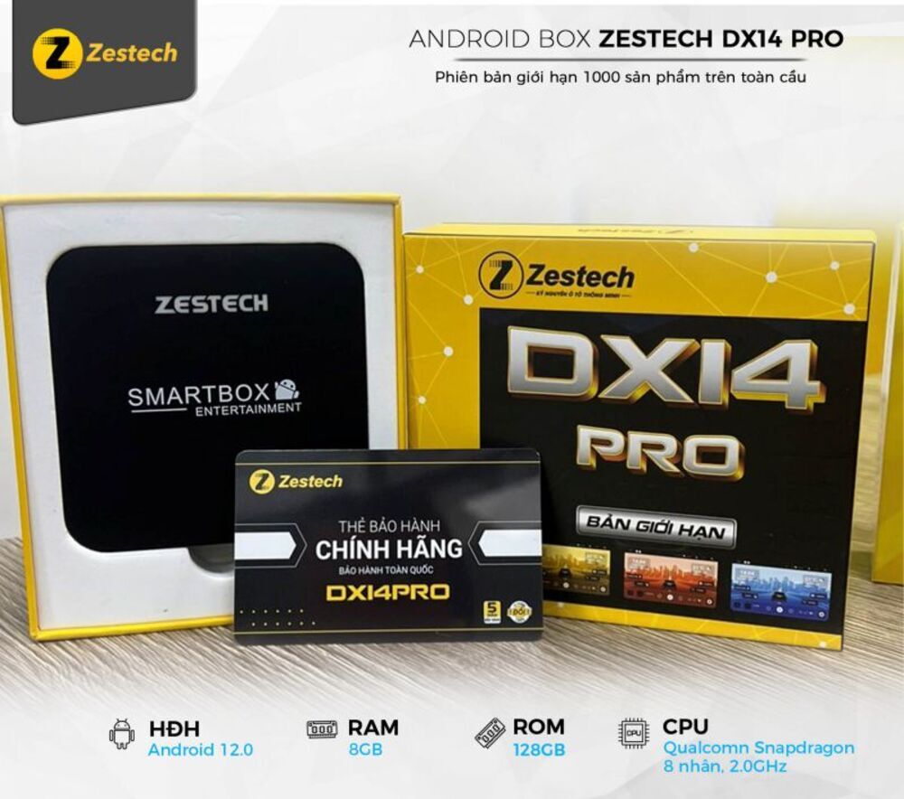 Android Box Zestech DX 14 Pro cho xe ô tô