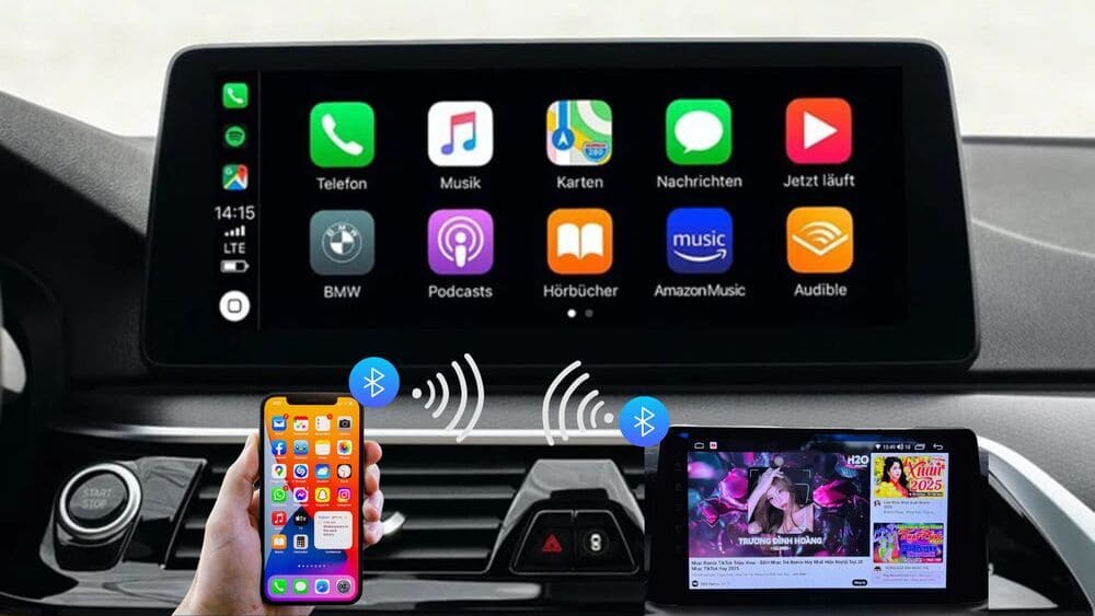 Apple CarPlay tích hợp núm xoay nguyên bản trên Mazda 3