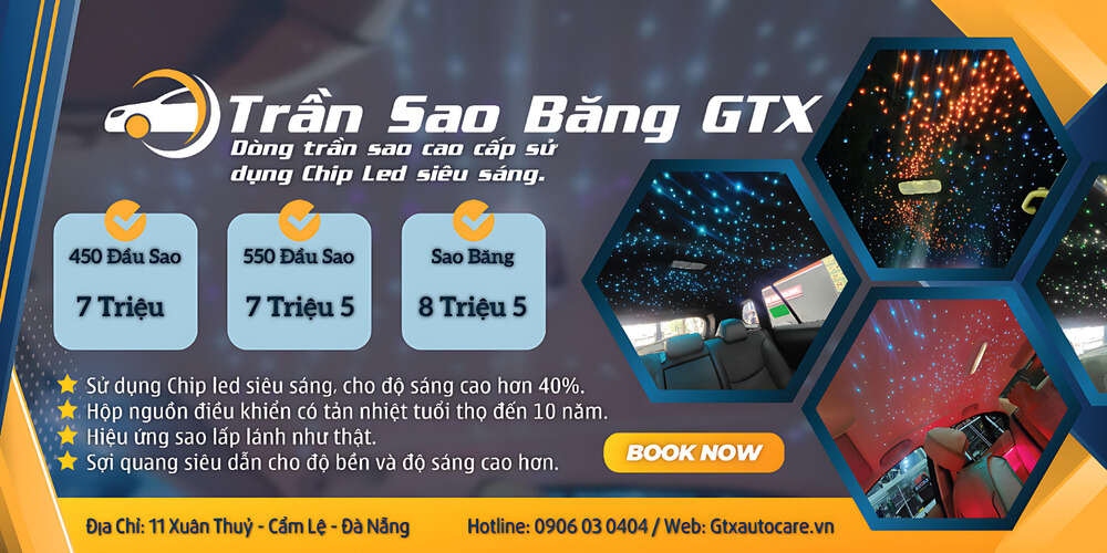 Bảng giá nâng cấp trần sao xe ô tô tại GTX Auto Care