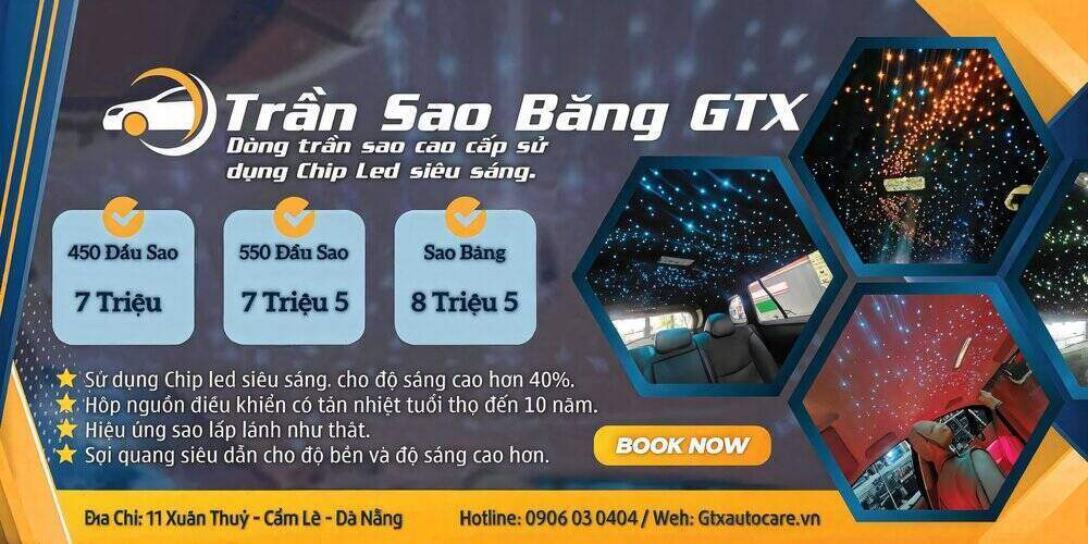 Bảng giá trần sao băng tại GTX