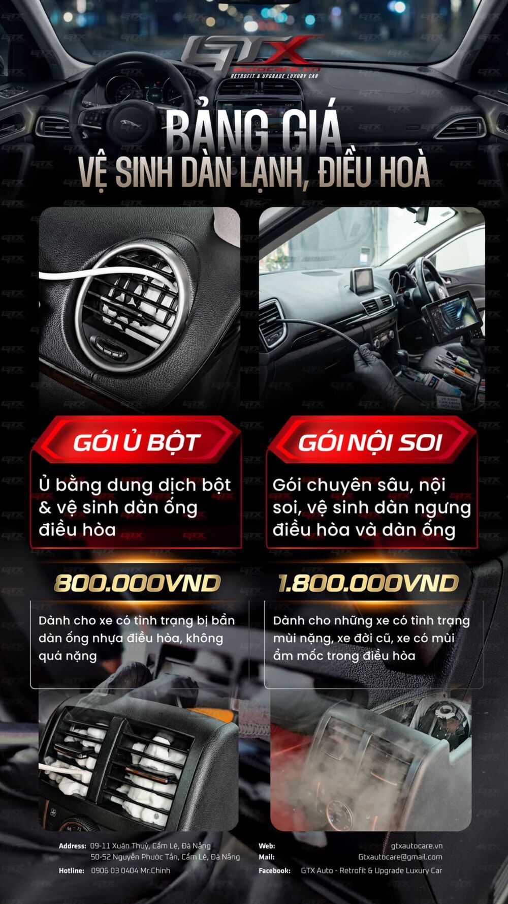 Bảng giá vệ sinh dàn lạnh điều hoà