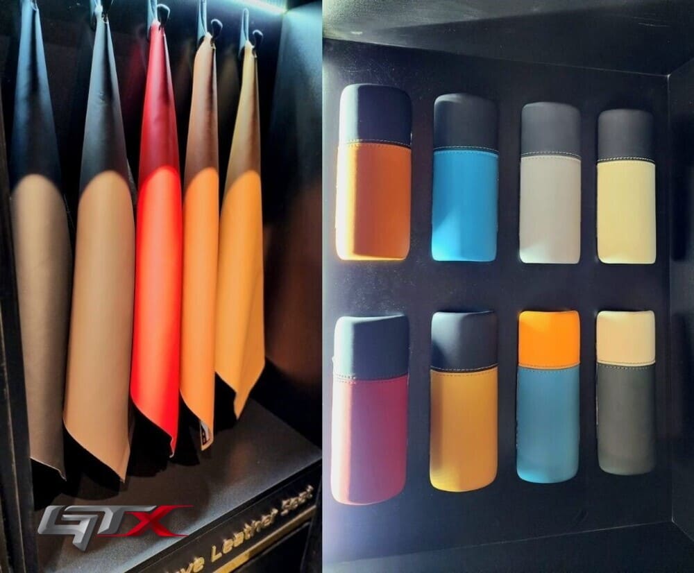 Bảng màu da Nappa đa dạng để chọn lựa