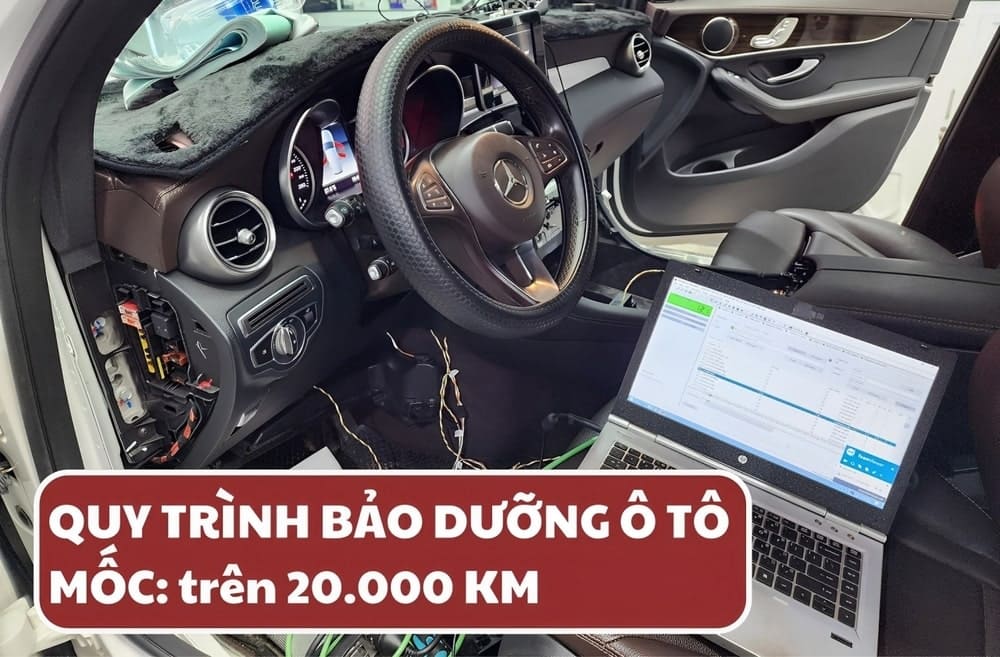 Bảo dưỡng ô tô sau khi đi trên 20000 km