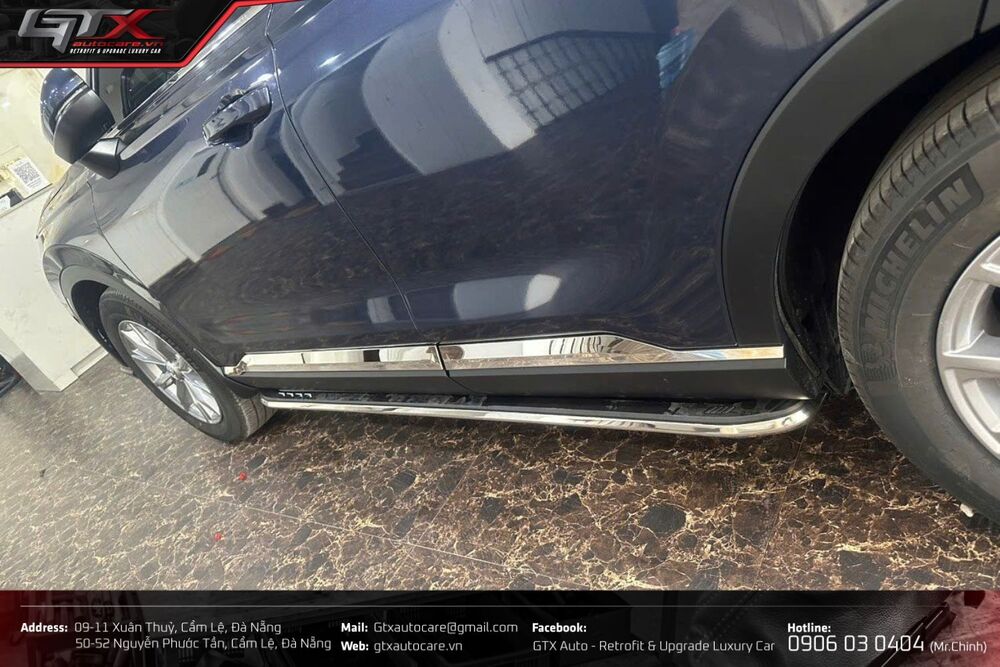 Bệ bước chân viền Chrome sang trọng cho CRV