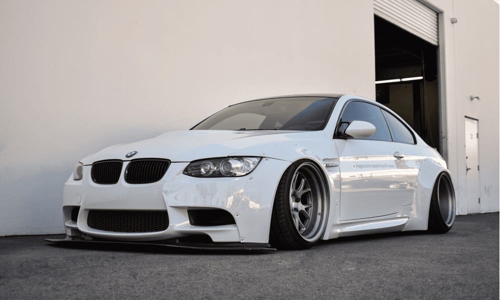 BMW M3 coupe độ wide kit, hạ gầm