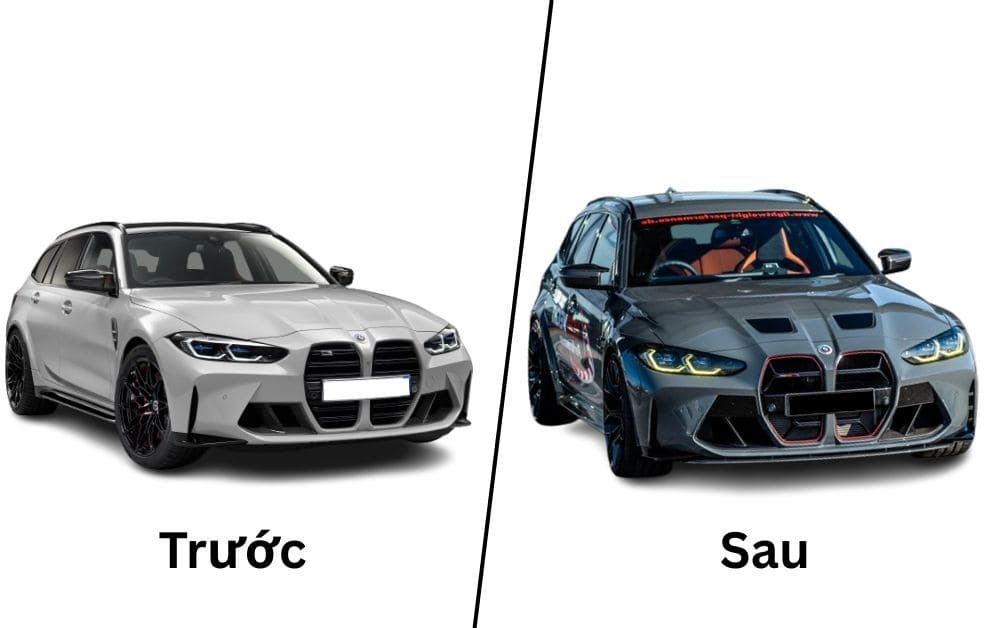 BMW M3 Touring trước và sau độ