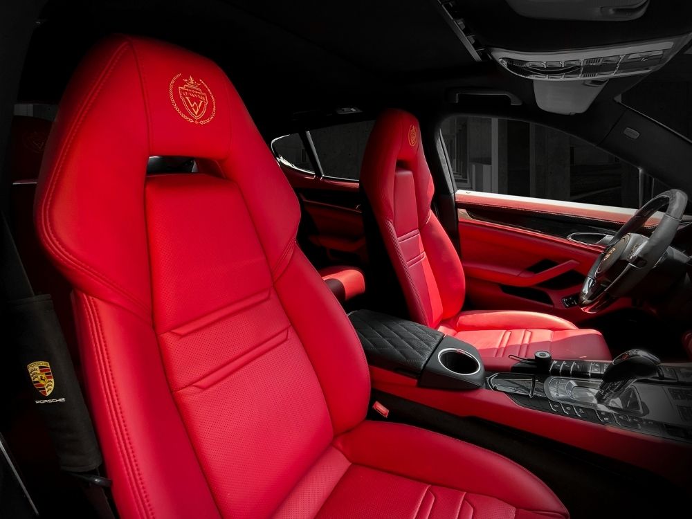 Bọc da đổi màu nội thất porsche panamera