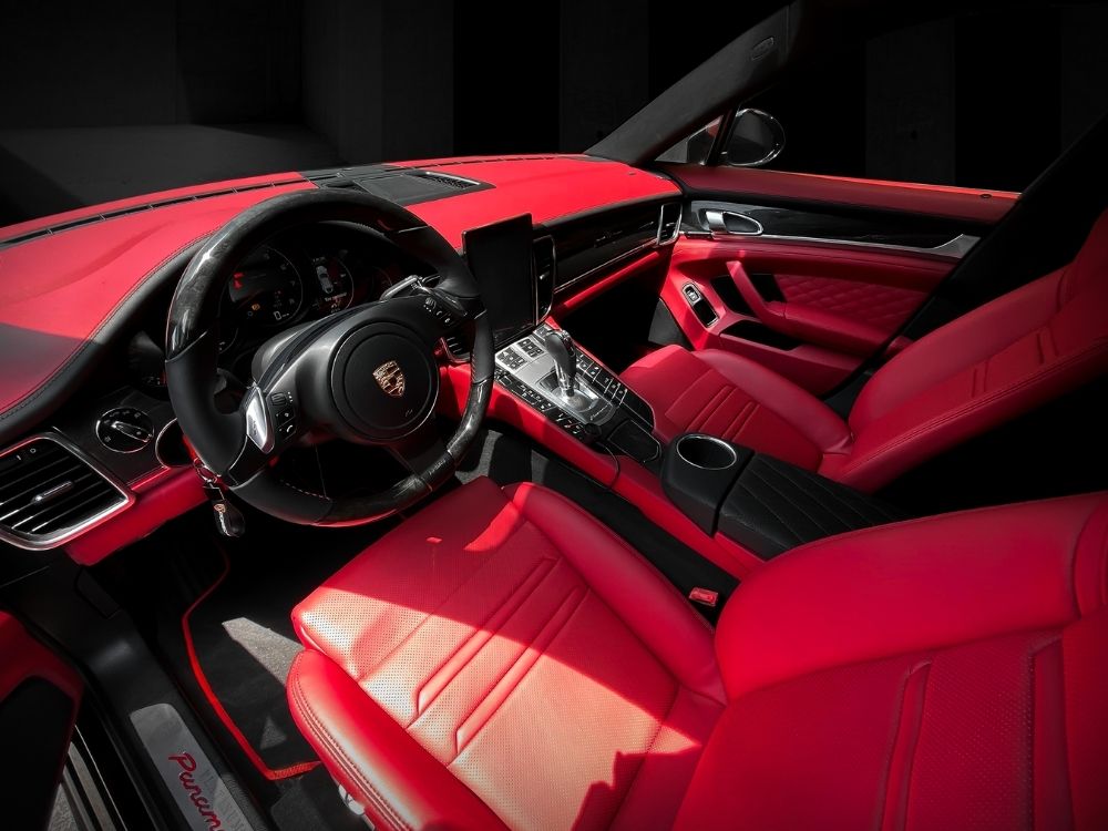 Bọc da đổi màu porsche panamera