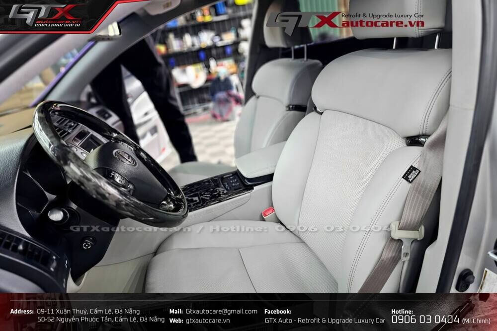Bọc da nappa bò Ý của Lexus