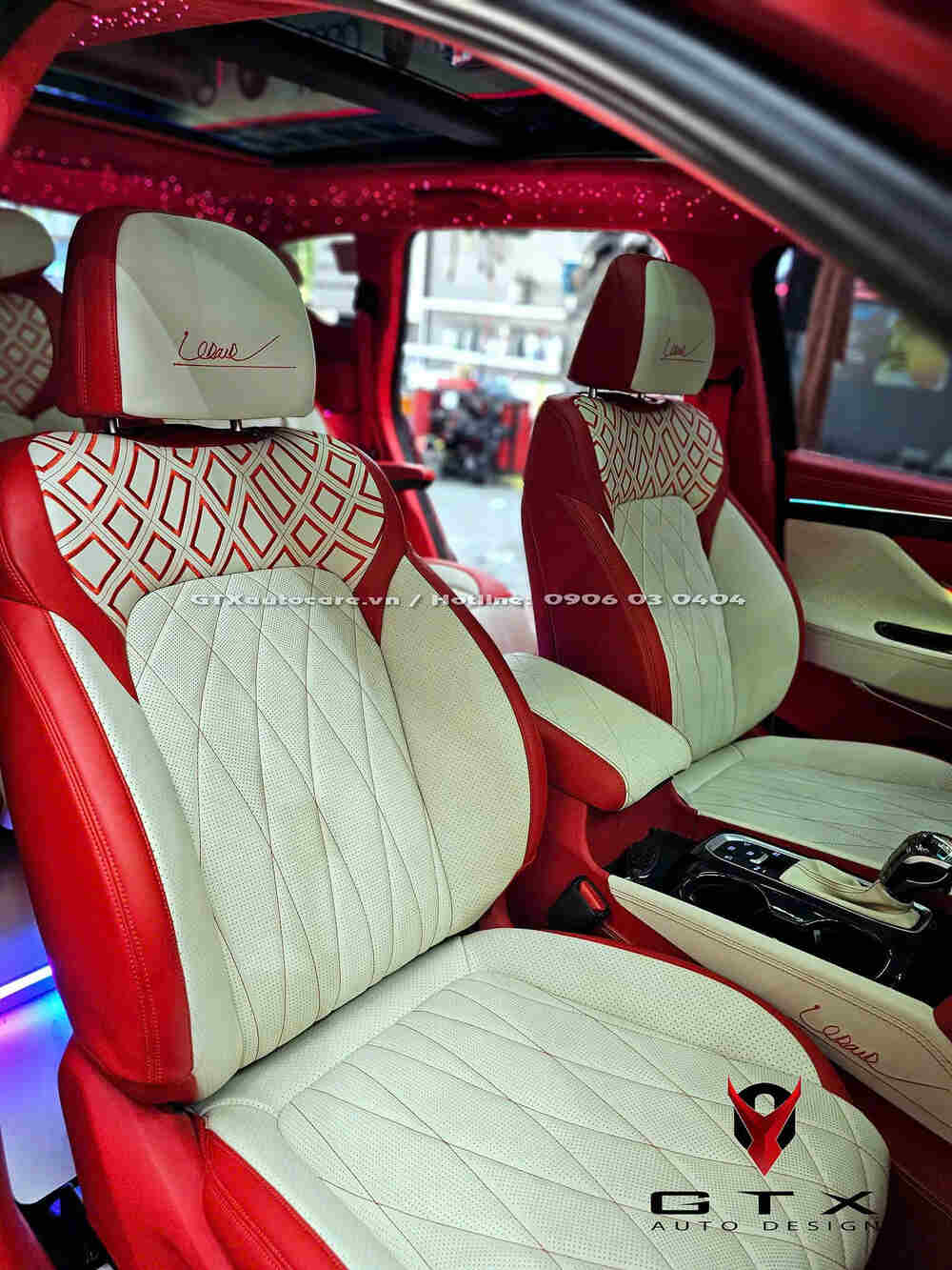 Bọc da Nappa cho ghế xe Hyundai Santafe