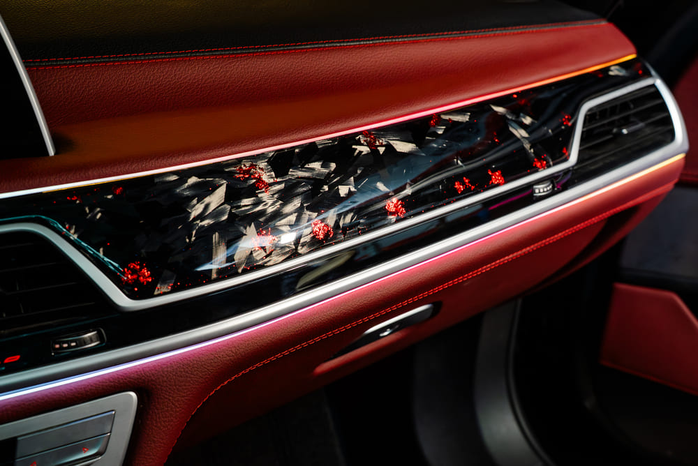 Bọc da nappa cho taplo BMW 730