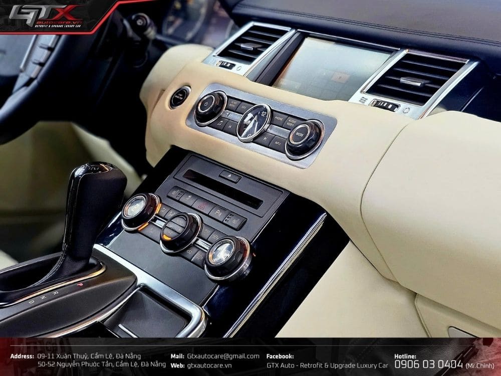 Bọc da nappa cho taplo xe Range Rover