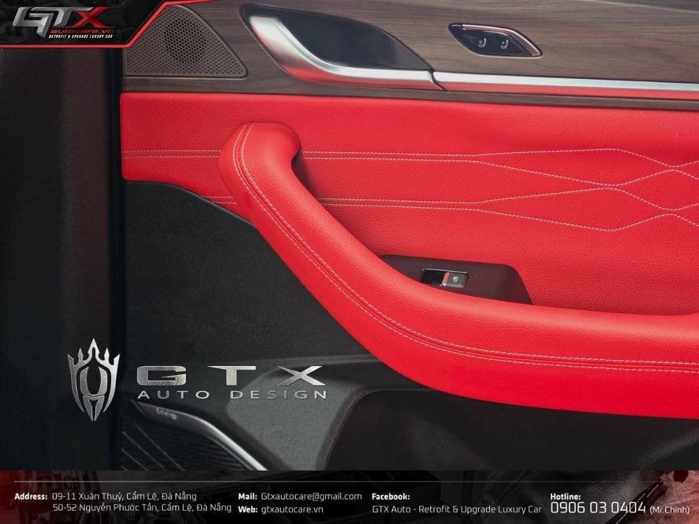 Bọc da tapi cửa cho xe Geely Monjaro