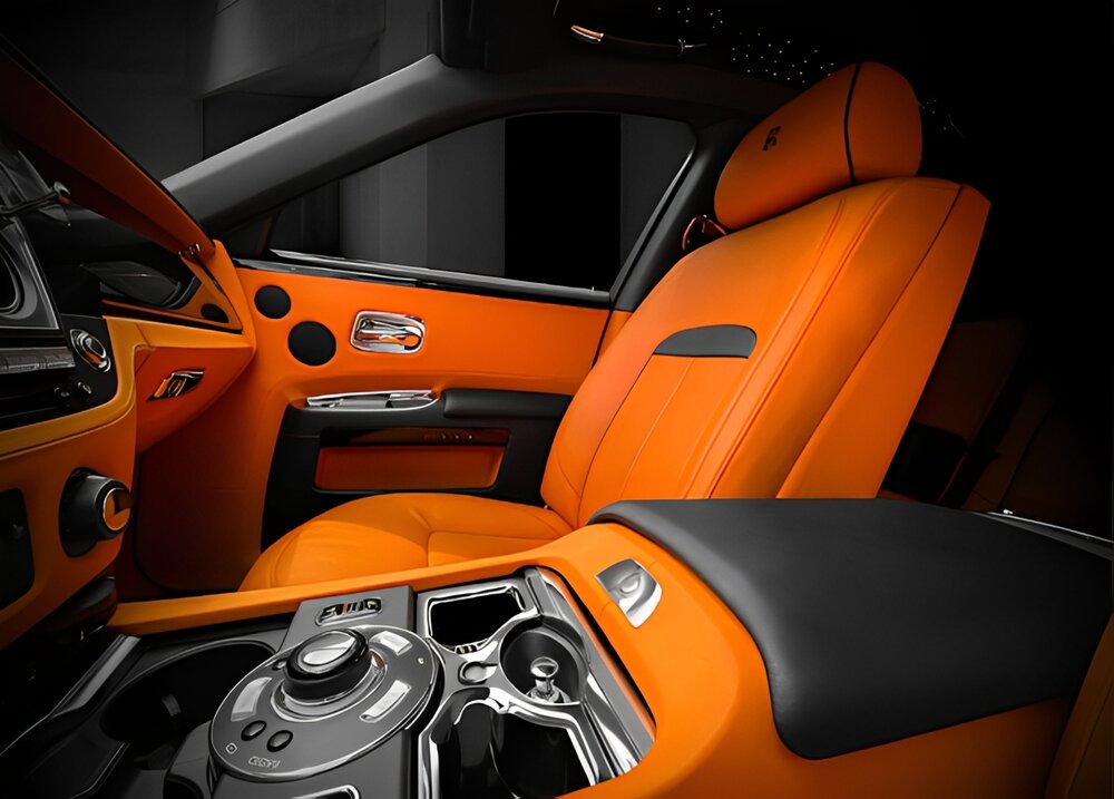 Bọc da thân ngựa cho xe Rolls Royce