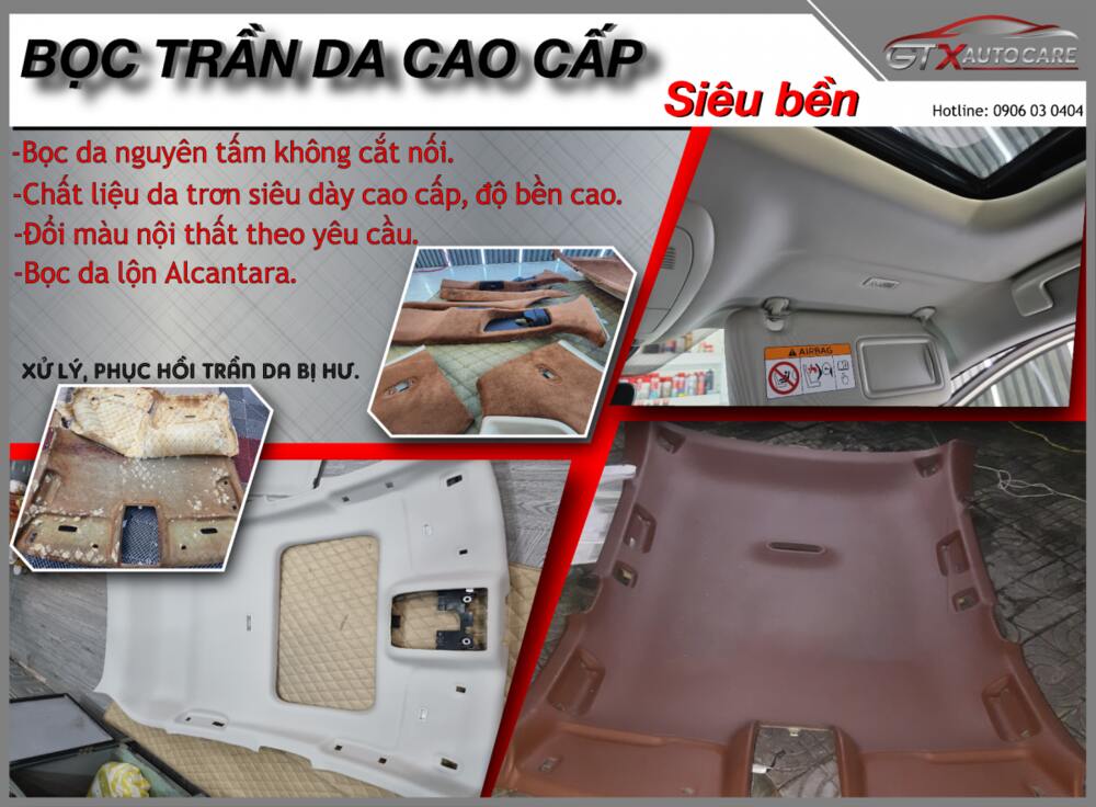 Bọc da trần xe ô tô