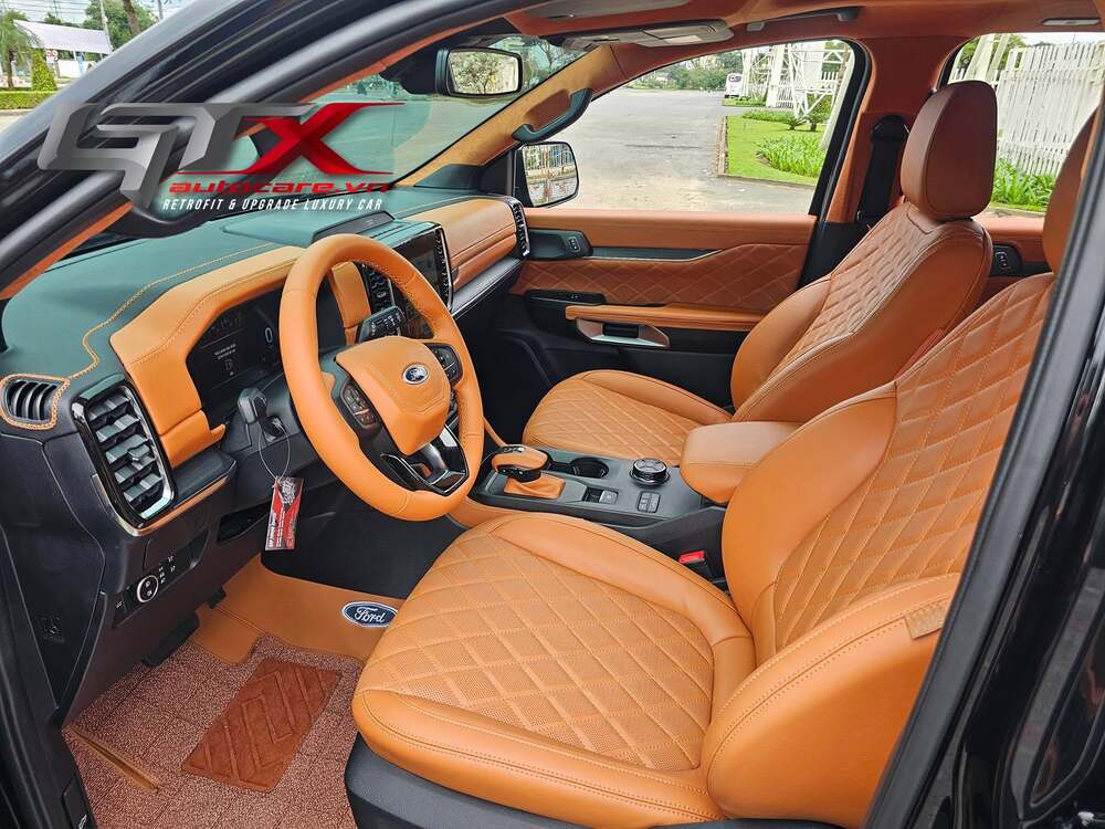 Bọc full nội thất da cao cấp cho Ford Ranger