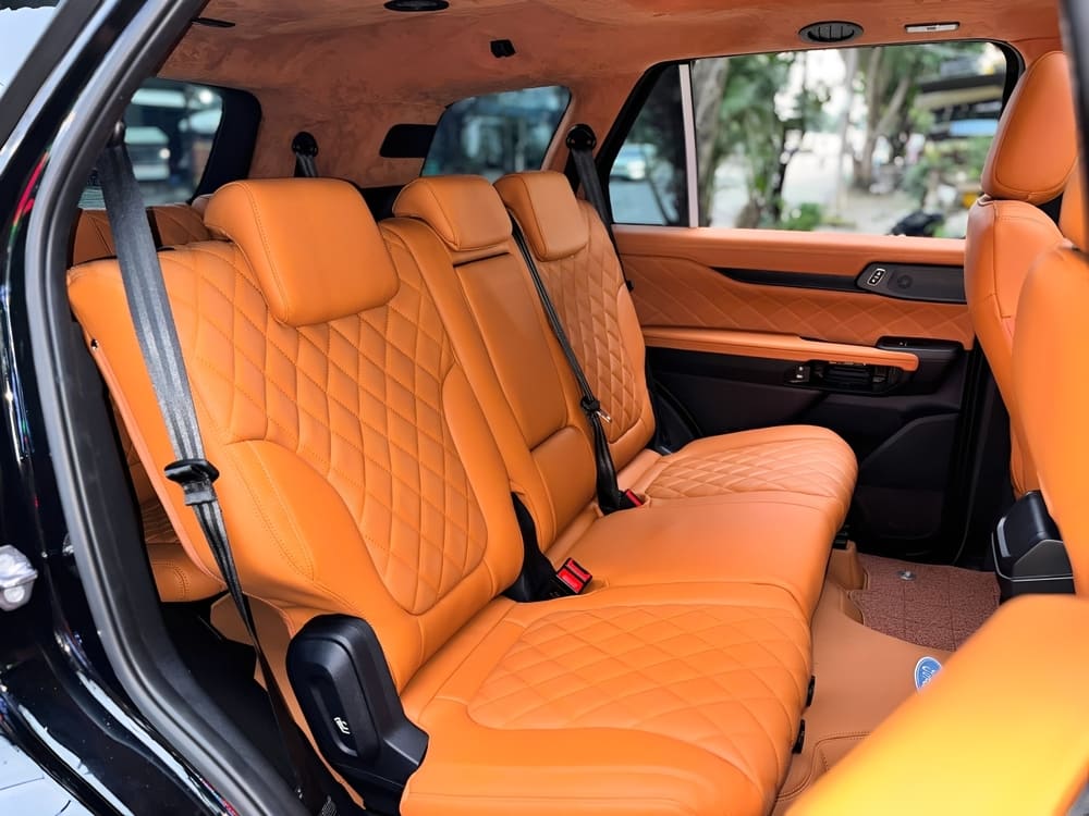 Bọc ghế da super nappa cho xe Everest