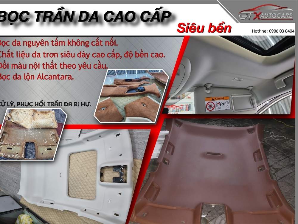 Bọc trần da cao cấp tại GTX 