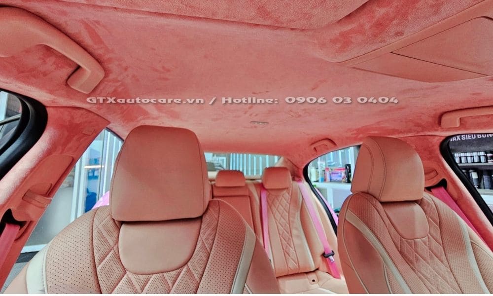Bọc trần ô tô da lộn Nappa