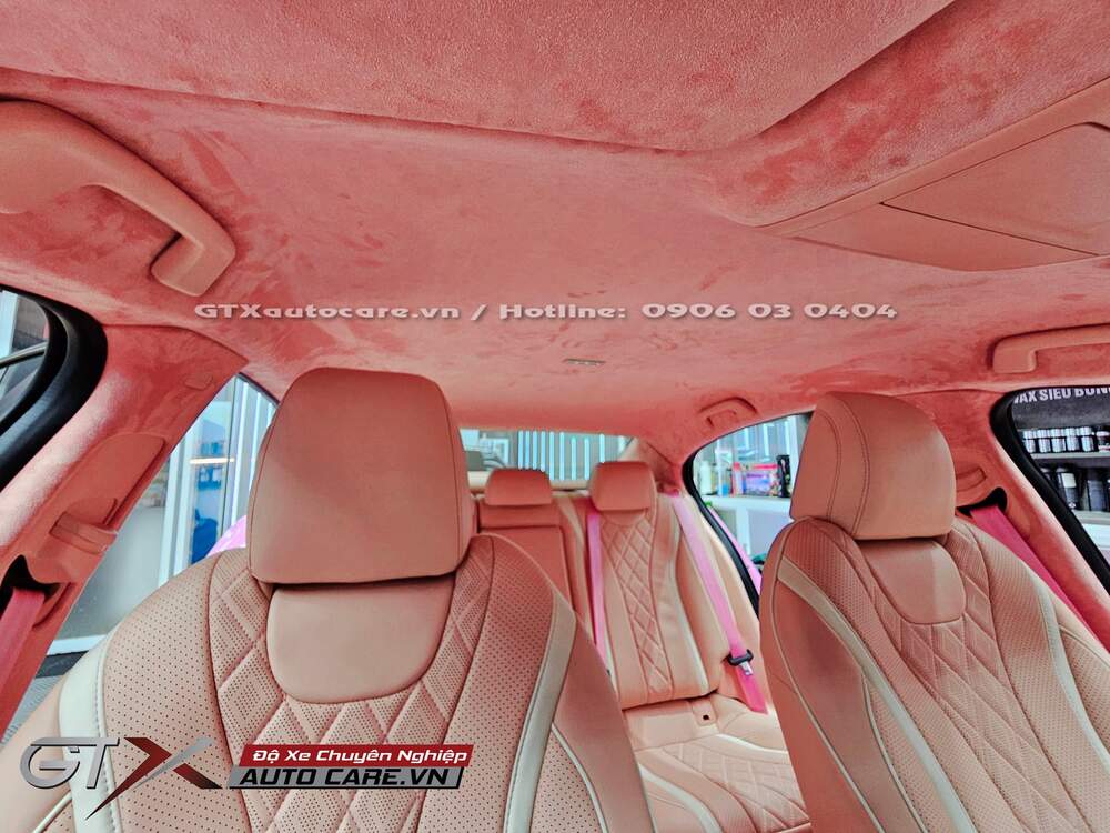  Bọc trần ô tô da lộn Alcantara, da Nappa nội thất Mazda 2