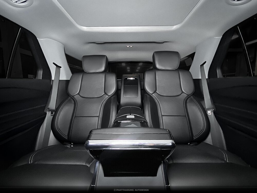  Bọc trần xe Ford Explorer da lộn Alcantara, da Nappa