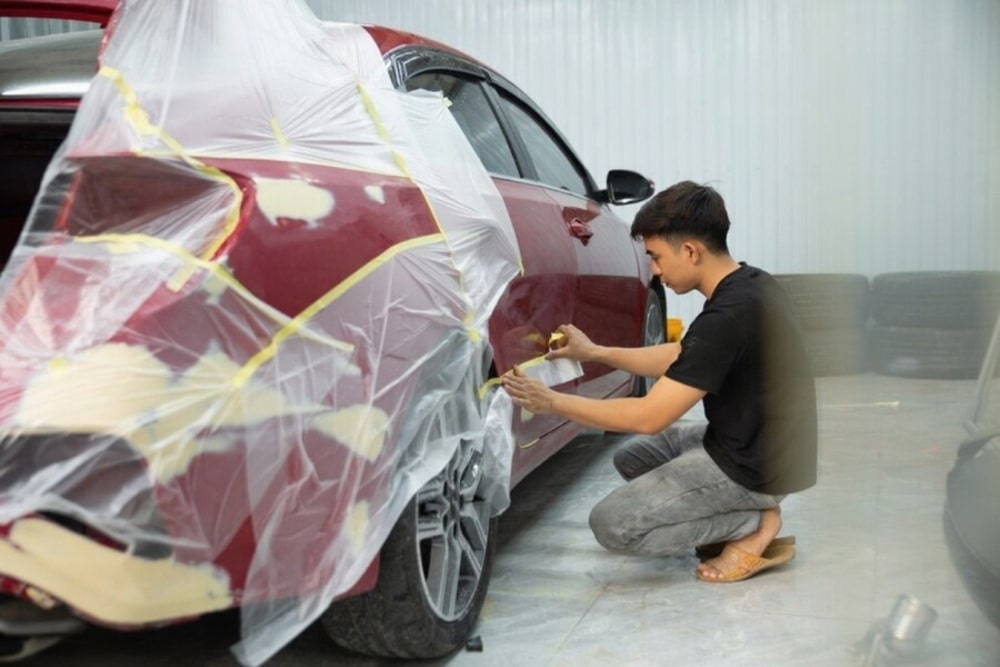 Các bộ phận có thể sơn dặm trên xe ô tô