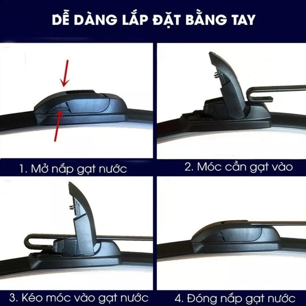 Các bước thay gạt che mưa cho xe ô tô