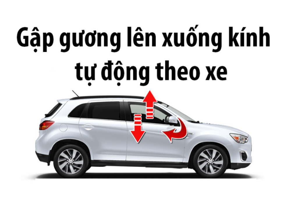 Các tính năng thiết bị gập gương ô tô