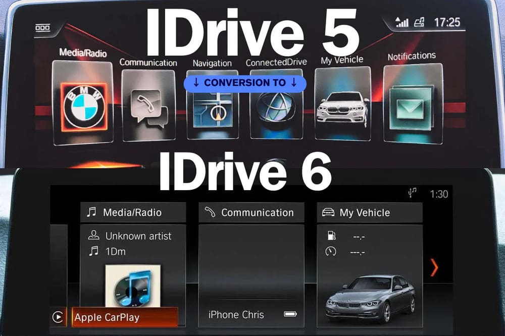 Cách kết nối với Apple CarPlay với iDrive 5 & 6