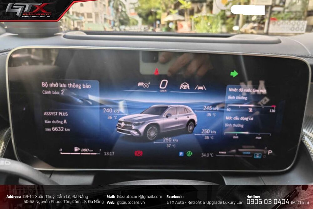 Cảm biến áp suất lốp trên Mercedes