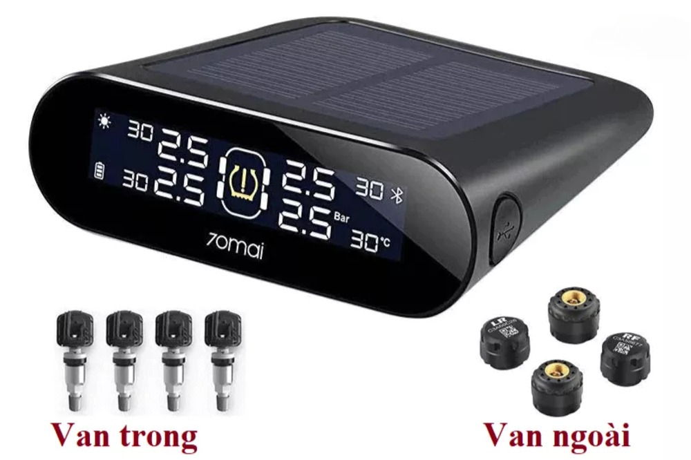 Van trong và van ngoài của cảm biến áp suất lốp Xiaomi