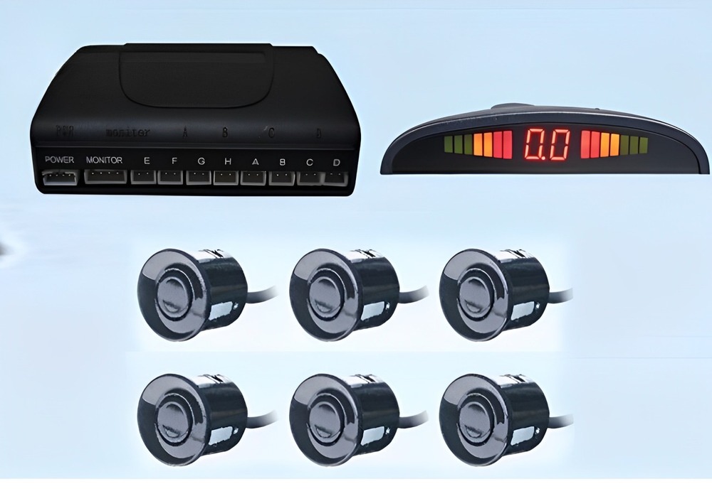 Cảm biến lùi 6 mắt cho xe ô tô màn hình LCD