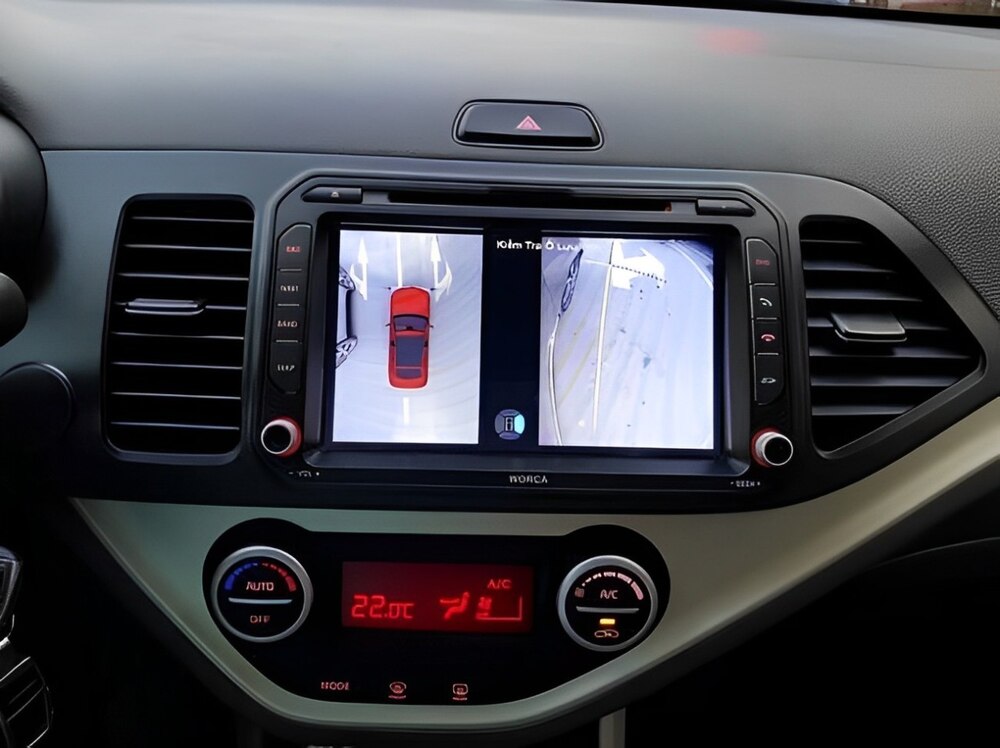 Độ camera 360 cho xe Kia Morning
