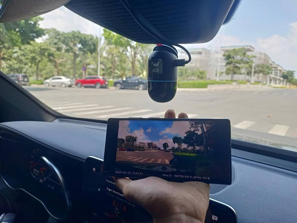 Camera 70mai hiển thị sắc nét và góc quay rộng