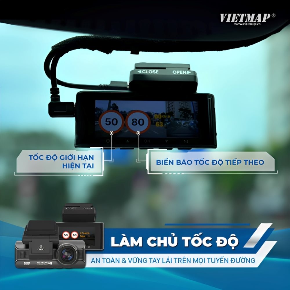 Camera hành trình Vietmap trước - trong