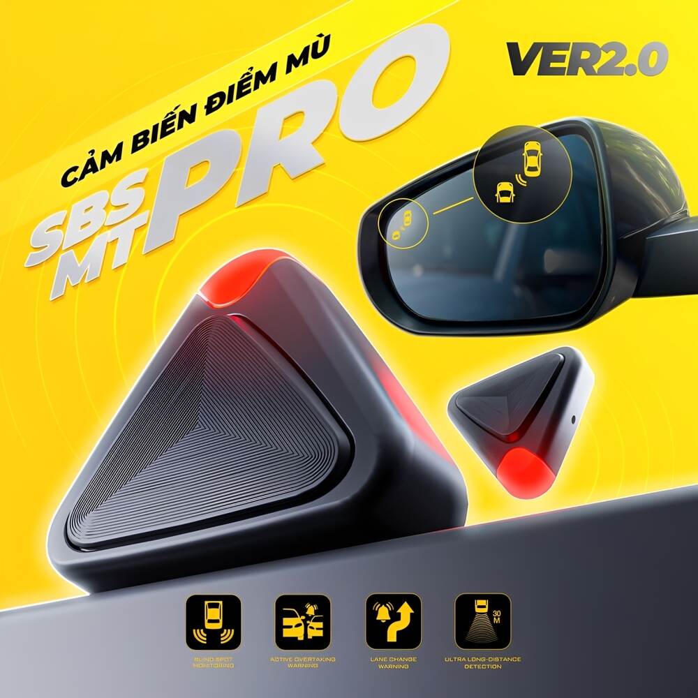 Cảnh báo điểm mù Steelmate SBS MT Pro V2