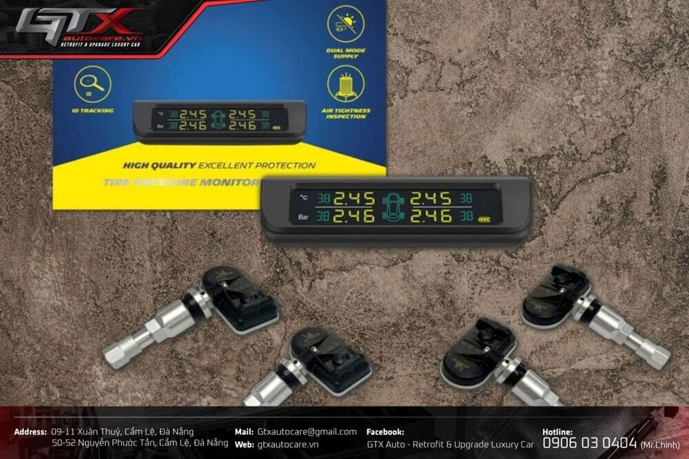 Cấu tạo của cảm biến áp suất lốp Michelin