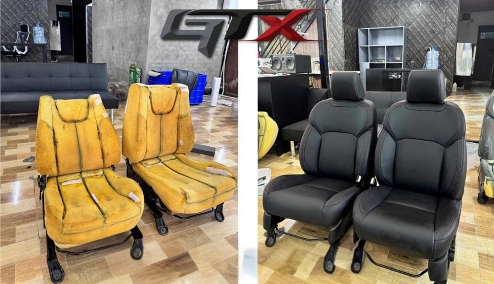 Công đoạn tháo ghế & xử lý khung